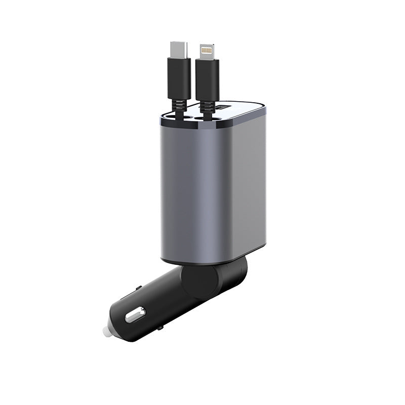 100W Retractable Fast Car Charger